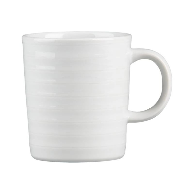 Roulette 10-oz. White Porcelain Mug