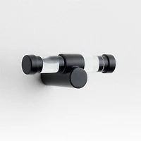 Round Acrylic Black Cabinet Knob