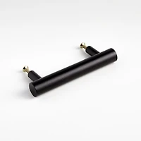 Round 4" Matte Black Bar Pull