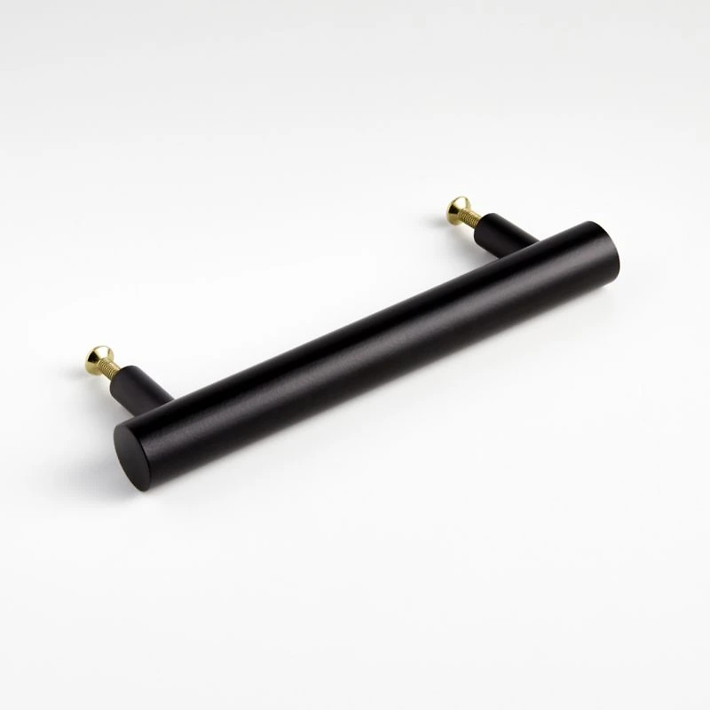 Round 4" Matte Black Bar Pull