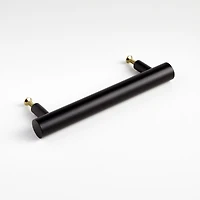 Round 4" Matte Black Bar Pull