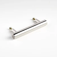 Round 6" Polished Nickel Bar Pull