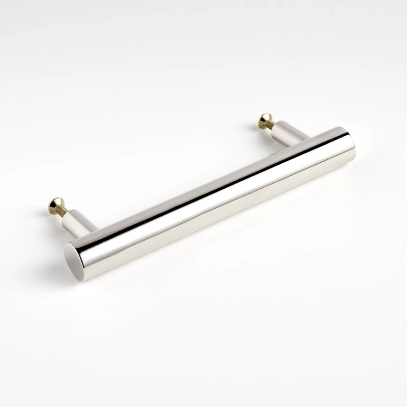 Round 6" Polished Nickel Bar Pull