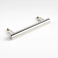 Round 6" Polished Nickel Bar Pull