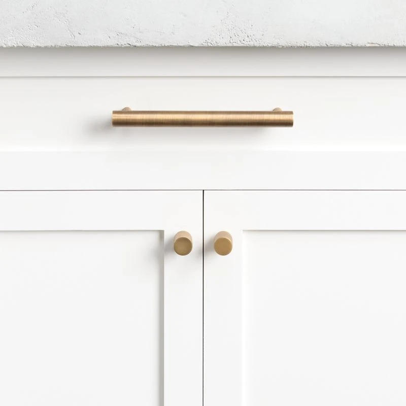 Round Antique Brass Knob