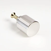 Round 6" Polished Nickel Bar Pull
