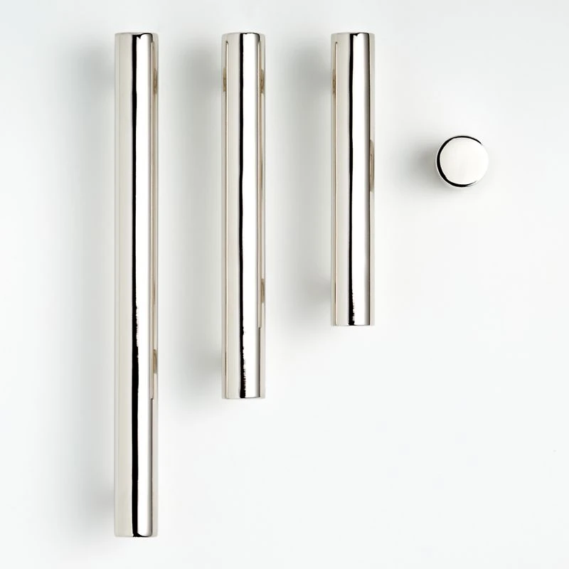 Round 6" Polished Nickel Bar Pull