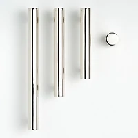 Round 6" Polished Nickel Bar Pull