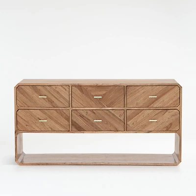 Rove 60" White Cedar 6-Drawer Dresser