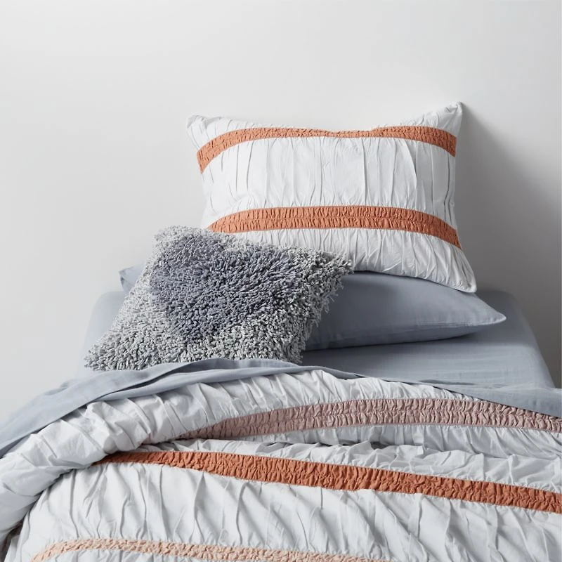 Supersoft Mist Blue Organic Cotton Gauze Kids Twin Sheet Set