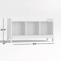 Rue Natural Wood -Cube Low Bookcase