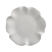 White Ruffle 16" Platter