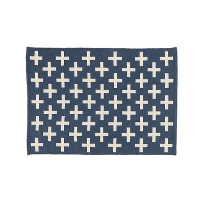 Positive 4x6' Blue Performance Kids Rug
