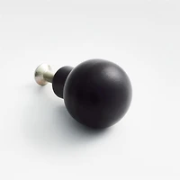 Rune Round Black Knob