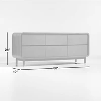 Shinola Runwell Walnut 6-Drawer Dresser
