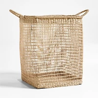 Rybak Medium Square Woven Decorative Blanket Basket