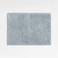 Rylan Organic Cotton Mist Blue Bath Mat 18"x24"