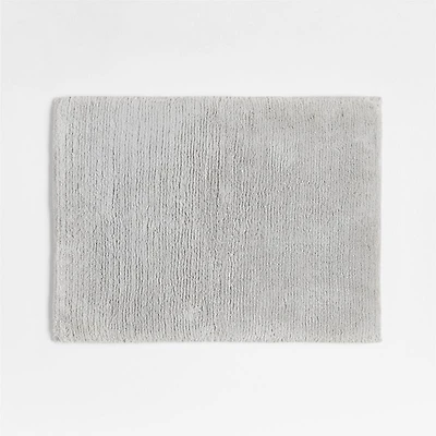 Rylan Organic Cotton Silver Bath Mat 18"x24"