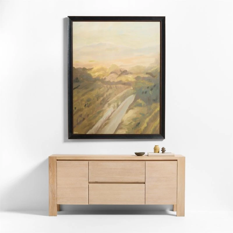 "Vineyard From Above" by Sadie Byron 51" x 64" Framed Wall Art Print