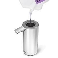 Simplehuman 9oz Sensor Pump, Touch-Free Hand Soap Dispenser, Brushed Stainless Steel