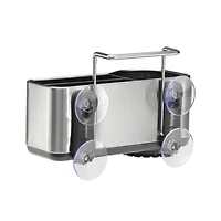Simplehuman Sink Caddy, Kitchen Sponge Holder, Brushed Stainless Steel