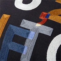 Smithsonian "321 Lift Off!" Embroidered Kids Throw Pillow