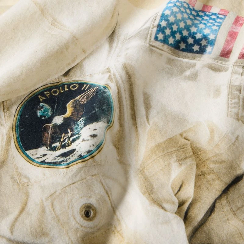 Smithsonian Apollo 11 Spacesuit Organic Cotton Kids Twin Duvet Cover