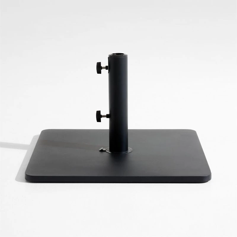 Square Black Metal Outdoor Patio Umbrella Base