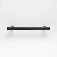 Square Edge 5" Matte Black Cabinet Drawer Bar Pull