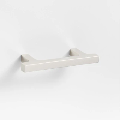 Square Edge 3" Polished Chrome Cabinet Drawer Bar Pull