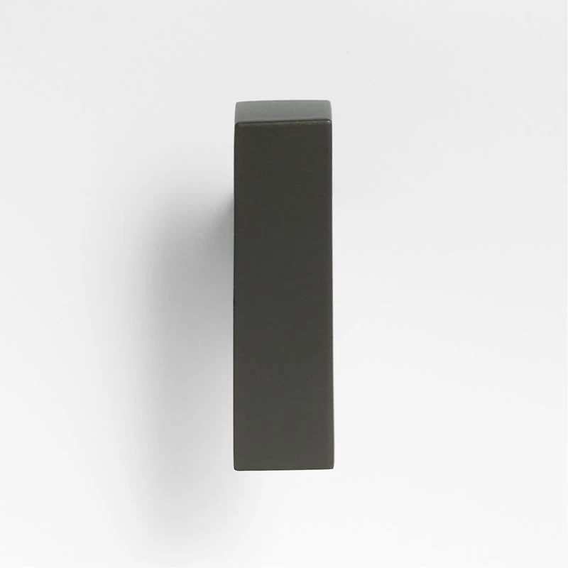 Square Edge Brushed Brass Cabinet Knob