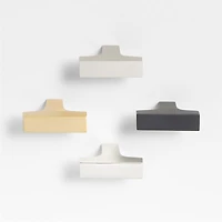 Square Edge Brushed Brass Cabinet Knob