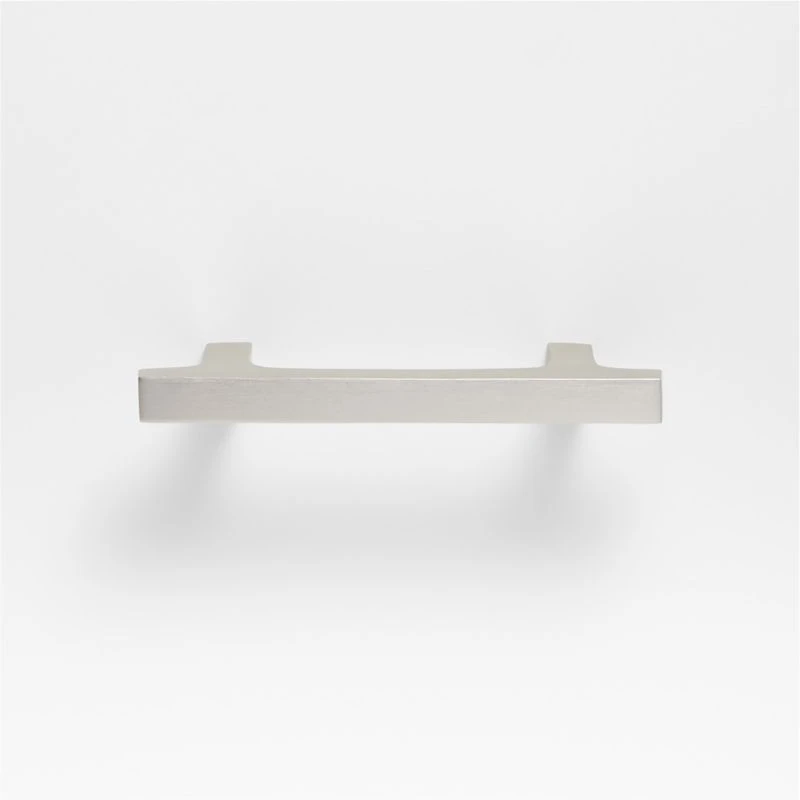 Square Edge 3" Brushed Nickel Cabinet Drawer Bar Pull