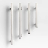 Square Edge 3" Brushed Nickel Cabinet Drawer Bar Pull