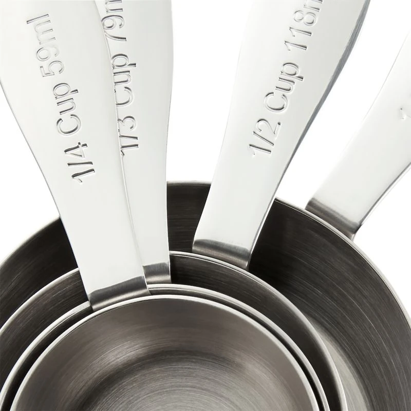 Stainless Steel Measuring Cups, Set of 4