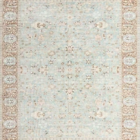 Sadira Blue Washable Kids Area Rug Swatch