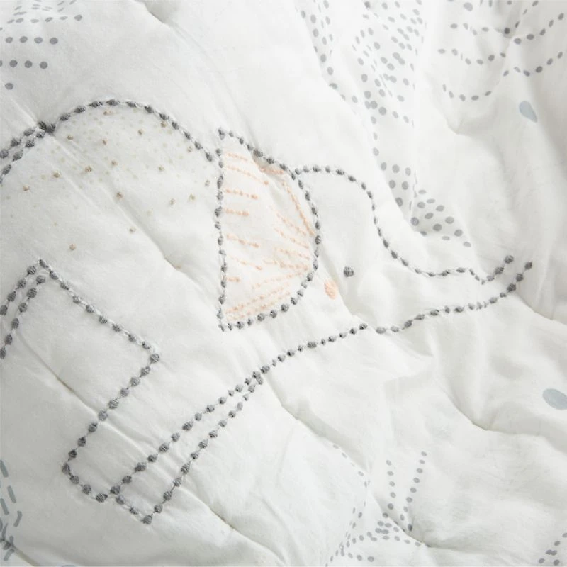 Safari Friends Gauze Organic Cotton Baby Crib Quilt