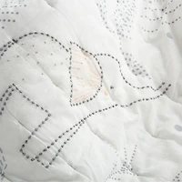 Safari Friends Gauze Organic Cotton Baby Crib Quilt