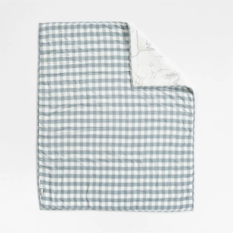 Safari Friends Gauze Organic Cotton Baby Crib Quilt