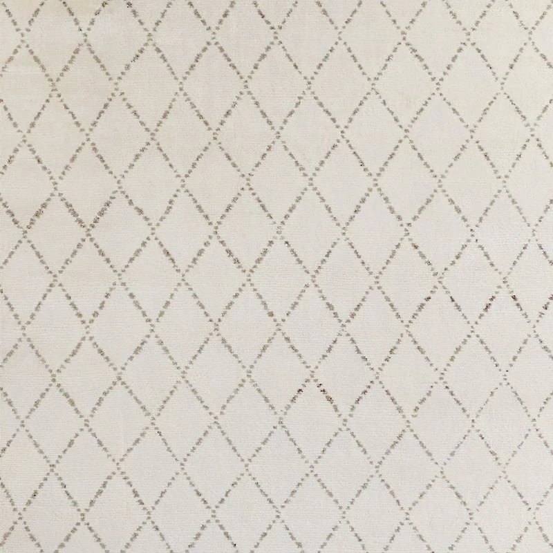 Safi Diamond Moroccan White & Olive Green Area Rug 10'x14'