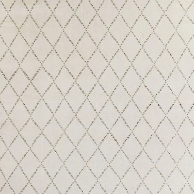 Safi Diamond Moroccan White & Olive Green Area Rug 10'x14'