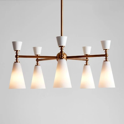 Saintes 5-Light Brass Chandelier Light 29.25"