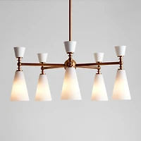 Saintes 5-Light Brass Chandelier Light 29.25"