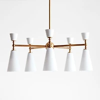 Saintes 5-Light Brass Chandelier Light 29.25"