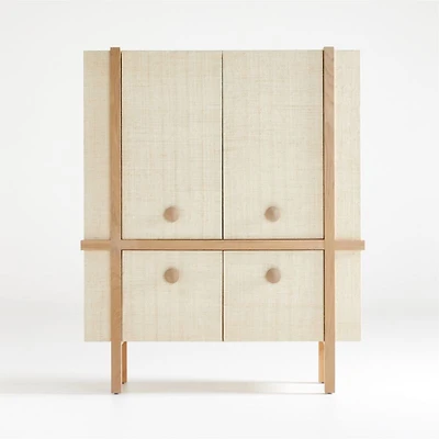 Sands Grasscloth Storage Cabinet