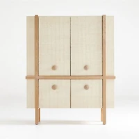 Sands Grasscloth Storage Cabinet