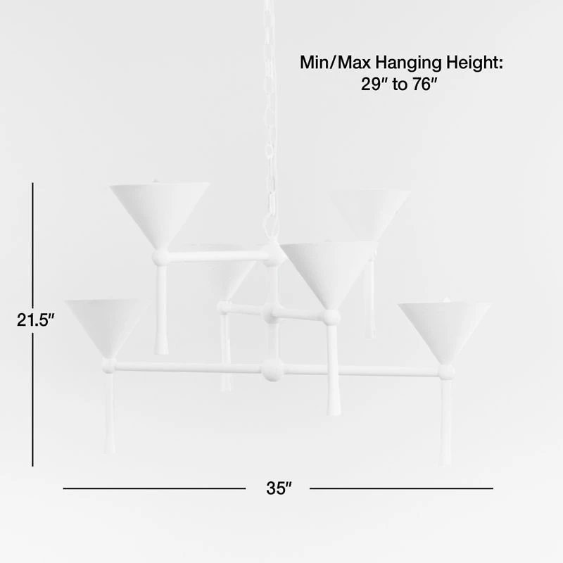 Sardinia 6-Light Plaster Chandelier