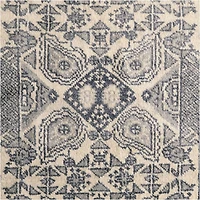 Sardinia Wool Performance Blend Traditional Blue Handknotted Rug Swatch 12"x18"