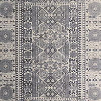 Sardinia Wool Performance Blend Traditional Blue Handknotted Rug Swatch 12"x18"