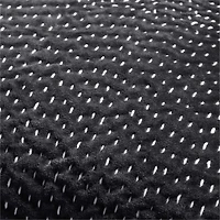 Sashiko Organic Cotton Velvet 20"x20" Storm Grey Throw Pillow Cover
